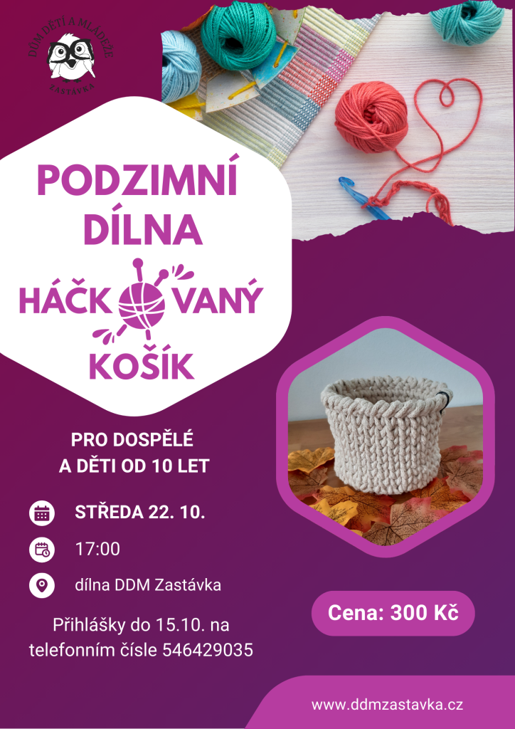 Háčkovaný košík