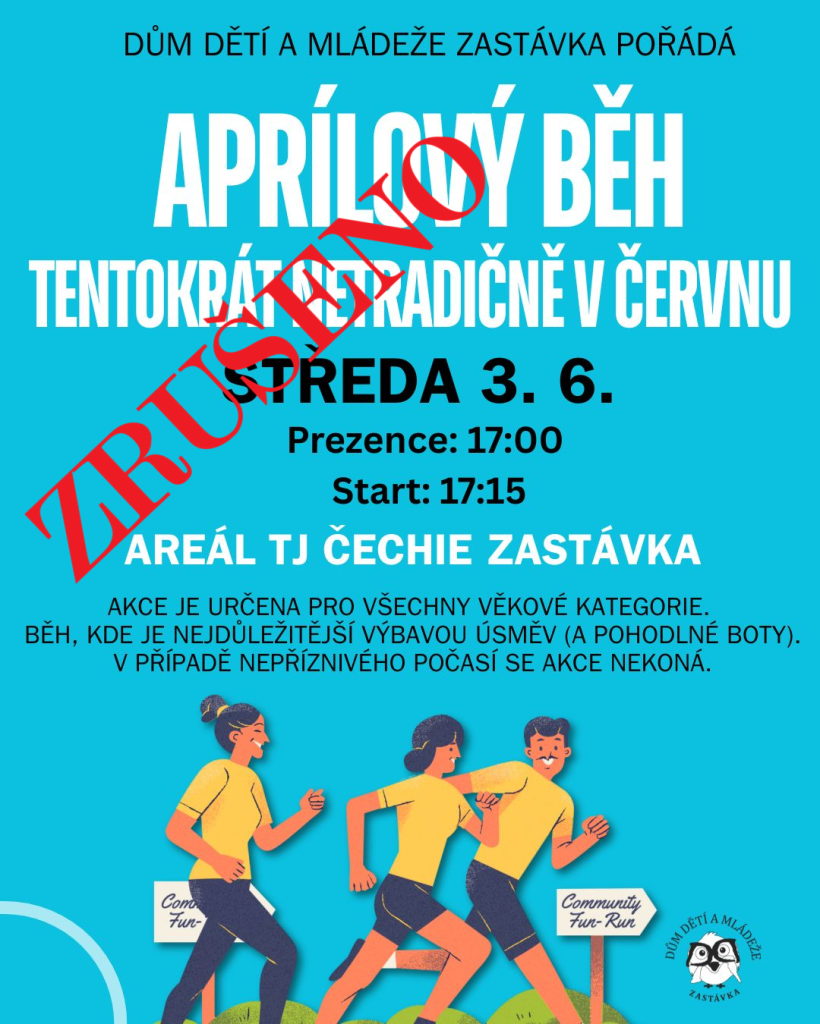Aprílový běh zrušen