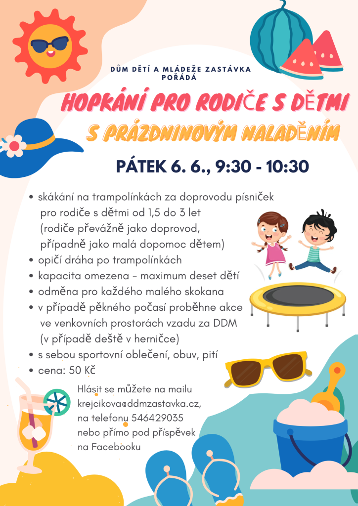 Hopkání pro rodiče s dětmi s prázdninovým naladěním