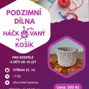 Háčkovaný košík