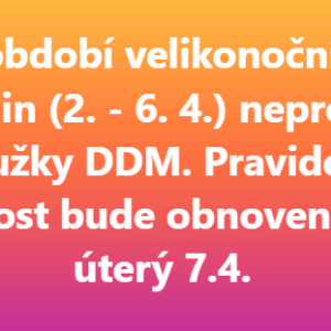 Velikonoční prázdniny
