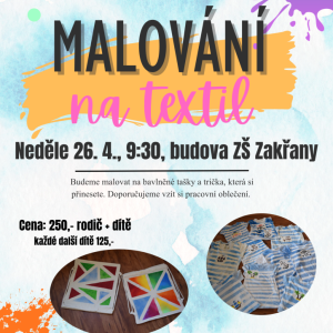 Malování na textil Zakřany