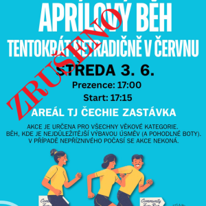 Aprílový běh zrušen