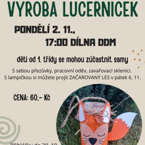 VV rodiče s dětmi, výroba lucerniček