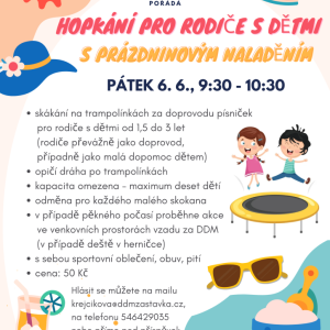 Hopkání pro rodiče s dětmi s prázdninovým naladěním